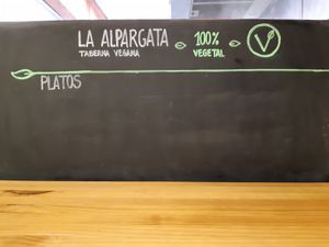 In case you didn't know, it's a vegan bar at La Alpargata in Madrid