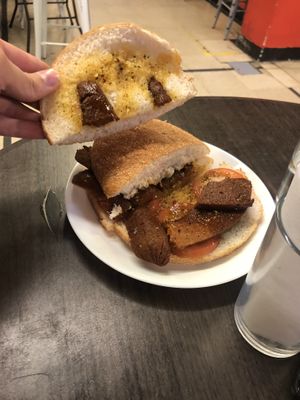 Choripan  at La Alpargata in Madrid