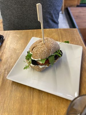 Bocadillo with seitan   at La Alpargata in Madrid