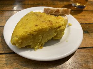 Potato tortilla  at La Alpargata in Madrid
