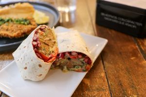 chori-burrito at La Alpargata in Madrid