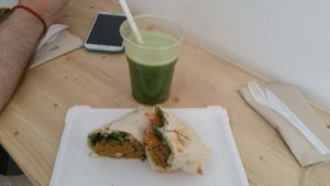 quinoa wrap at COCO in Barcelona