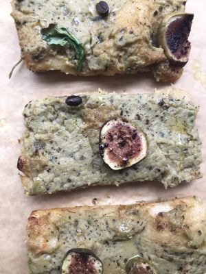 Pizza slices  at MADENITALY in Copenhagen