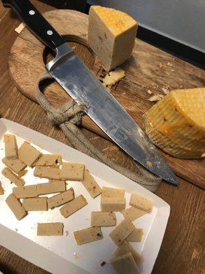 Vegan chili parmasan  at MADENITALY in Copenhagen