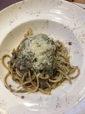 Truffle and mushroom pasta Della casa  at MADENITALY in Copenhagen