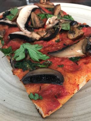 Mushroom Pizza at MADENITALY in Copenhagen