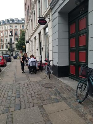Outside at MADENITALY in Copenhagen