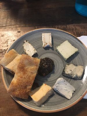 Cheese platter (starter) at MADENITALY in Copenhagen
