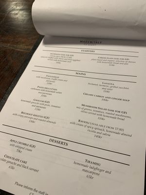  some of the menu😄 at MADENITALY in Copenhagen