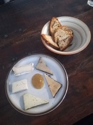 Cheese platter at MADENITALY in Copenhagen