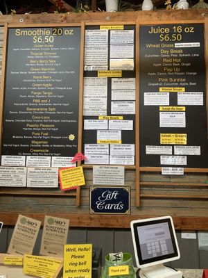 Menu - 12/3/2019 at Happy Belly in Tacoma