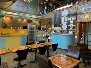 Cozy interior  at Happy Belly in Tacoma