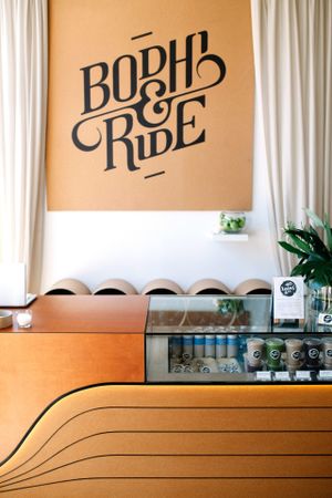 Lains & Co., a superfood smoothie and health foods bar located inside of Bodhi & Ride, in Port Melbourne.  at Lains & Co. in Port Melbourne