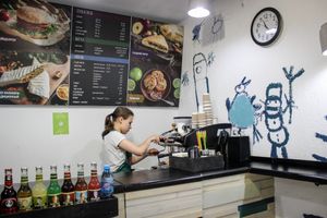 interior at MonkeyFood in Minsk