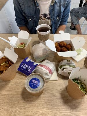 falafel, soup, kebab at MonkeyFood in Minsk