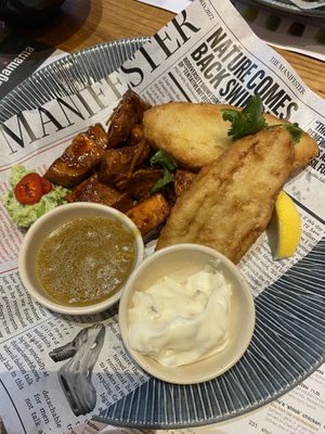 Vegan fish & chips #Veganuary at Wagamama - Ealing Broadway in West London