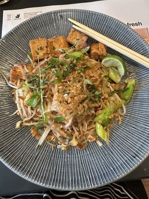 Pad Thai with extra tofu  at Wagamama - Ealing Broadway in West London