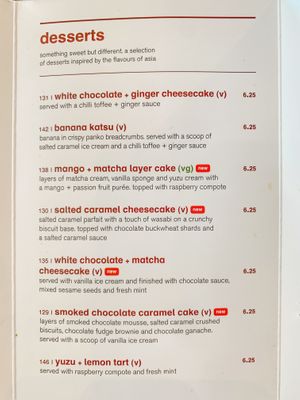 Desserts at Wagamama - Ealing Broadway in West London