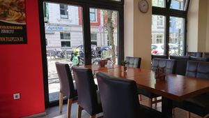 Not only takeaway also many seats. at Telepizza in Dusseldorf
