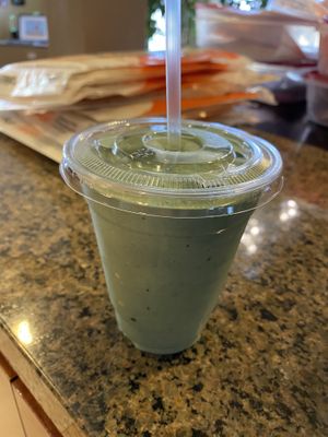 Chocolate mint smoothie- added hemp protein  at Wholesome Cafe in Cottonwood