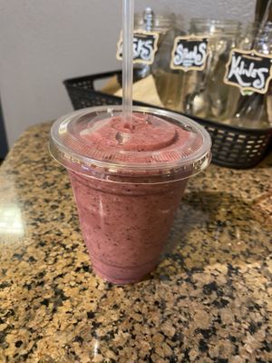 Skinny berry smoothie  at Wholesome Cafe in Cottonwood