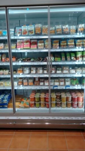 fake meat and soy collection at Alnatura - Friedrichstrasse in Berlin