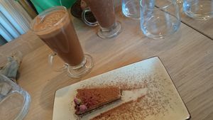 Dessert at Excalibur Cafe in Glastonbury