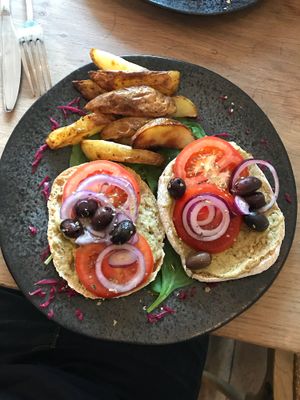 Sandwich at Excalibur Cafe in Glastonbury