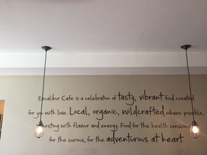 Decor  at Excalibur Cafe in Glastonbury