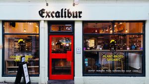 External Appearance at Excalibur Cafe in Glastonbury