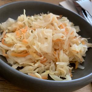 Sauerkraut at Excalibur Cafe in Glastonbury