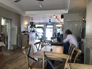 Inside at Excalibur Cafe in Glastonbury