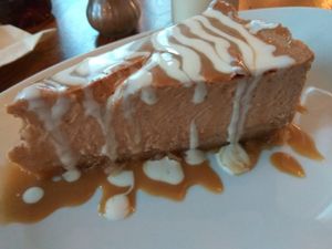 Pumpkin cheesecake at The Peacock in Nottingham