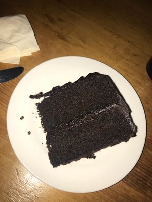 Chocolate Cake at The Peacock in Nottingham
