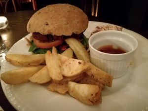 Burger at The Peacock in Nottingham