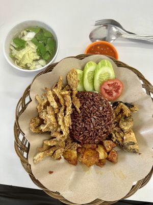 Set lunch  at Indo Vegan in Jakarta