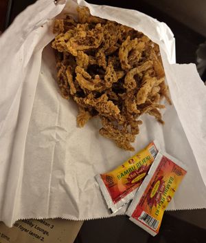 Jamur Crispy at Indo Vegan in Jakarta