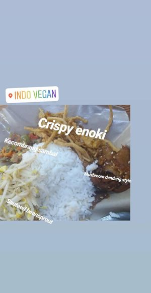 What i ordered at Indo Vegan in Jakarta
