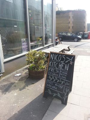 Nico's Kitchen, Sign outside at Nico's Kitchen and Lounge in Hastings