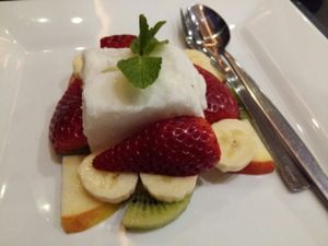 vegan coconut icecream at The Leaf in The Hague