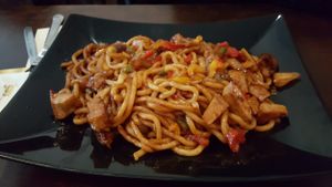 Vegan noodle ultra tasty at The Leaf in The Hague