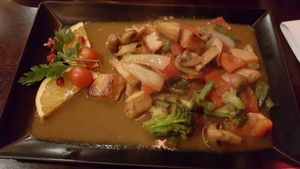 Chicken curry (vegan) at The Leaf in The Hague