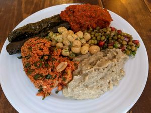 Mixed plate --so yummy! at Galata Kitchen in Istanbul