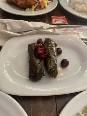 Wine leaves stuffed  at Galata Kitchen in Istanbul