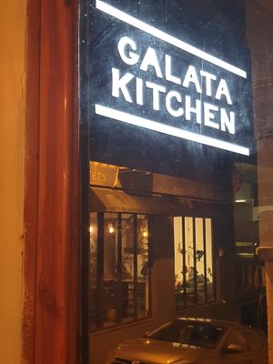 From outside at Galata Kitchen in Istanbul