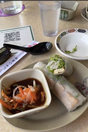 Tofu spring roll  at The Golden Turtle in Toronto