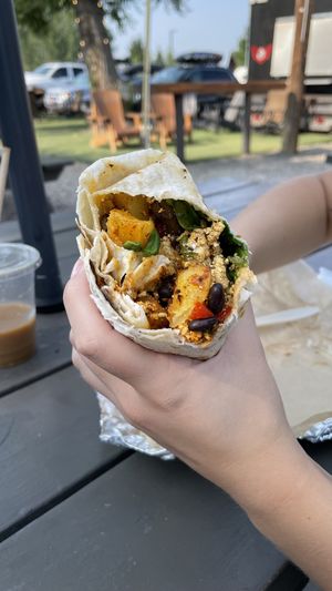Breakfast Burrito at A Broken Angel - Food Cart + Catering in Bend