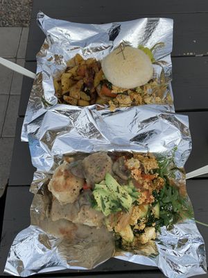 Breakfast Sandwich and Big Country Combo 🤤  at A Broken Angel - Food Cart + Catering in Bend