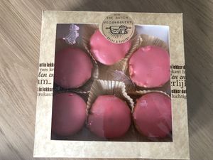 Roze koek at Het Zaanse Bakkertje / Dutch Vegan Bakery in Zaandijk