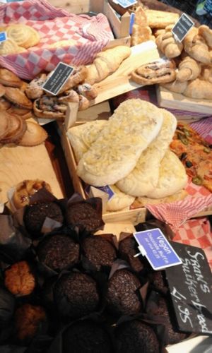 everything on this picture is vegan! at Het Zaanse Bakkertje / Dutch Vegan Bakery in Zaandijk